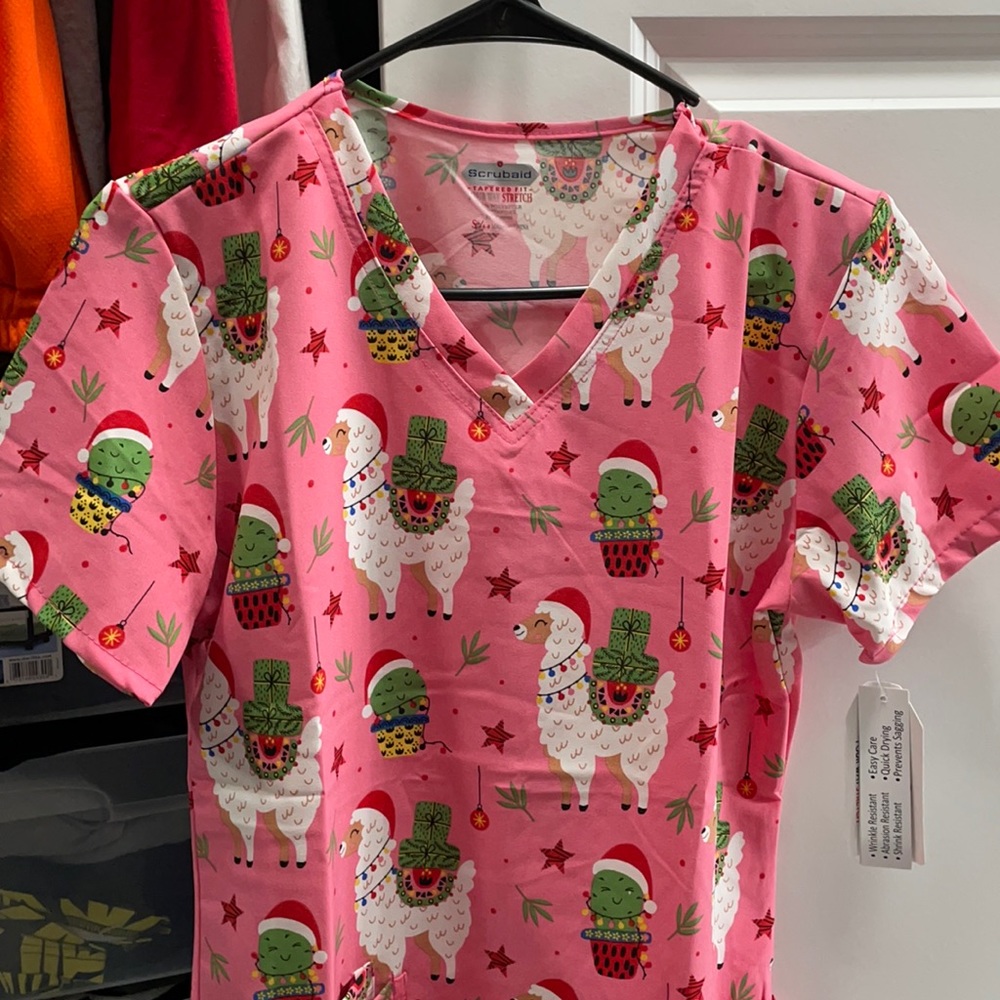 Brand New Holiday Scrubs with Tags